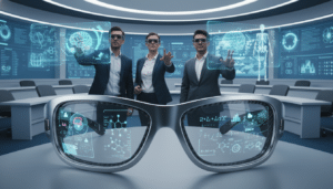 Mixed Reality-Brille für Lernen