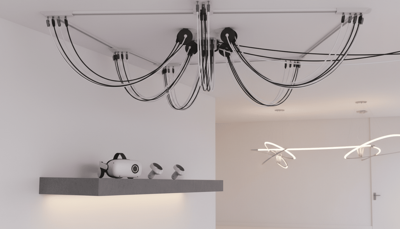 VR-Kabelmanagement für die Decke
